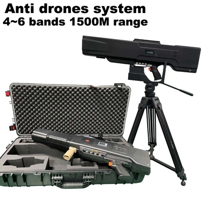 5 bandas Anti Drone sistema Handheld Drone Jammer 900mhz a 6ghz